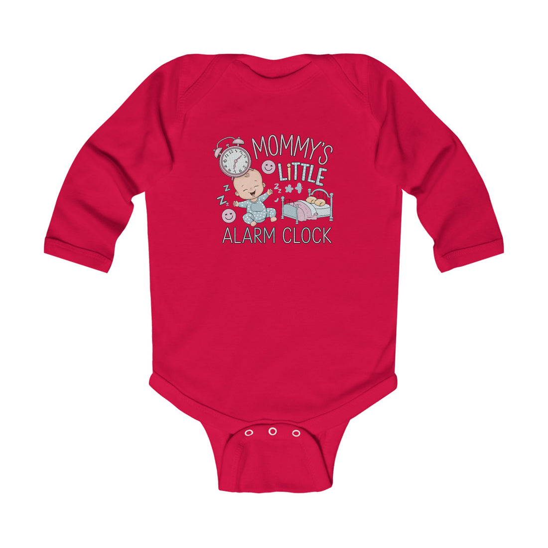 "Mommy's little alarm clock" Infant Long Sleeve Bodysuit