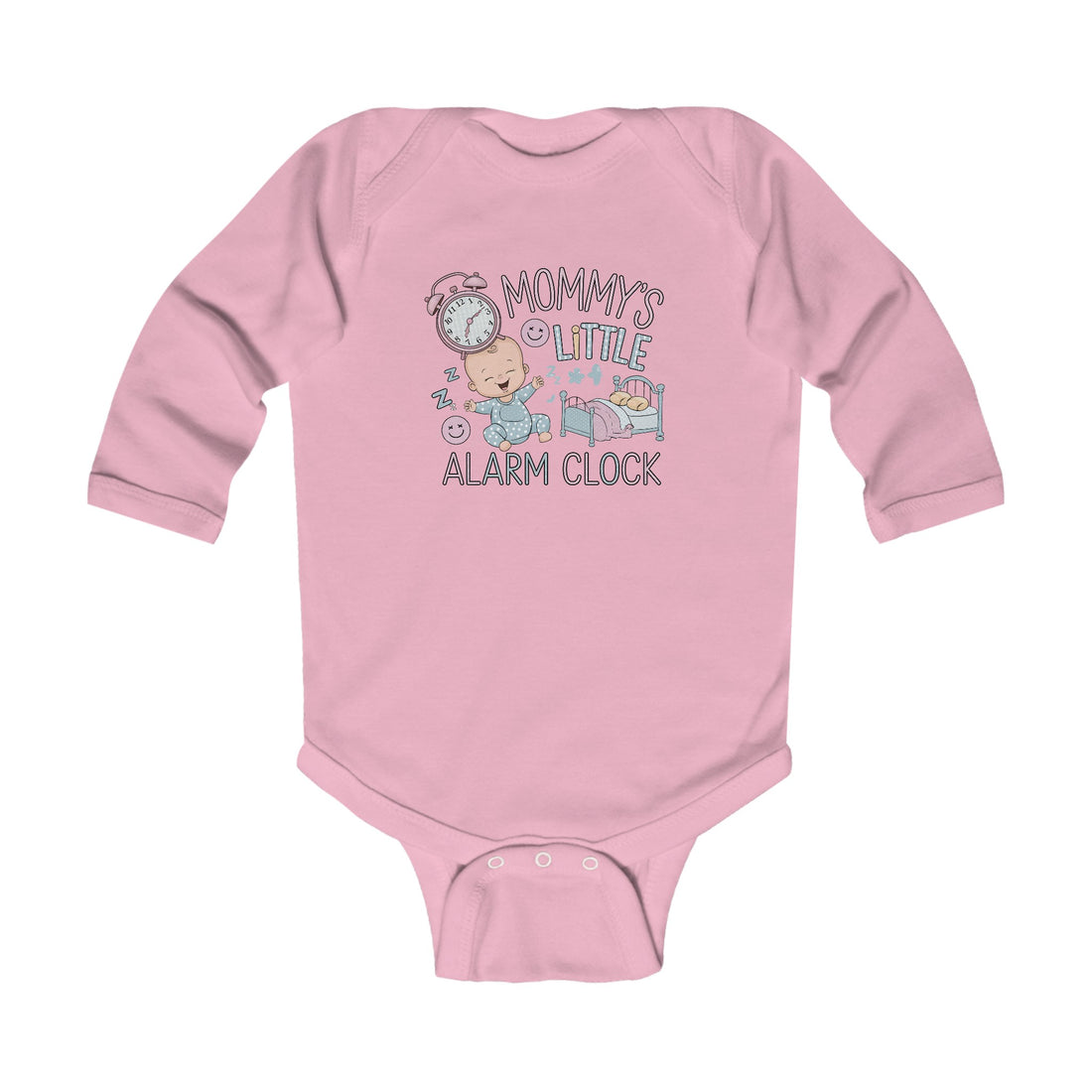 "Mommy's little alarm clock" Infant Long Sleeve Bodysuit