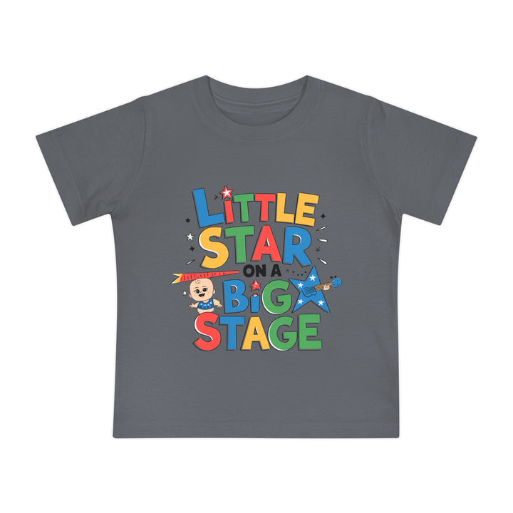 "Little star on a big stage" Baby Short Sleeve T-Shirt