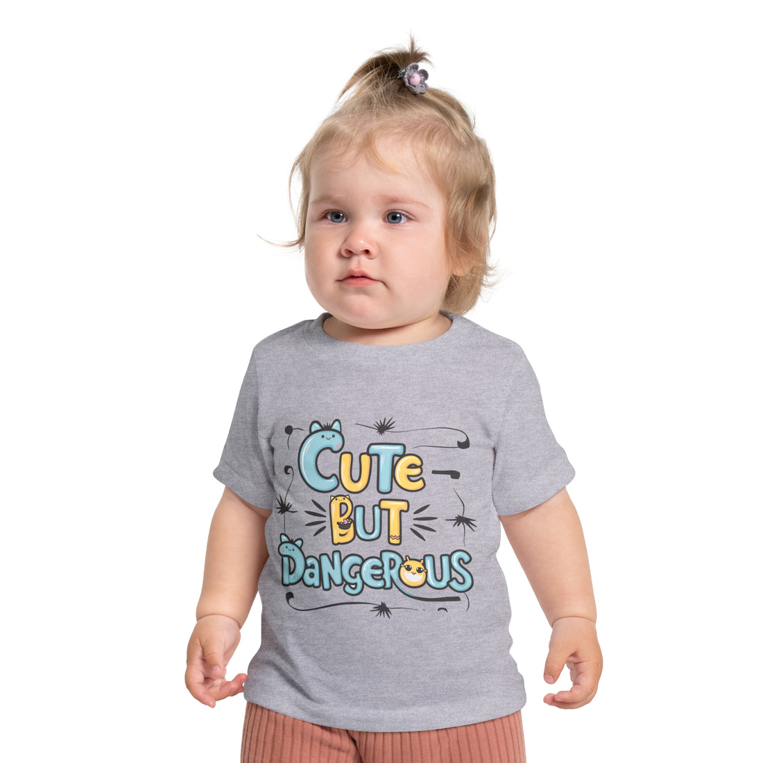 "Cute but dangerous" Baby Short Sleeve T-Shirt