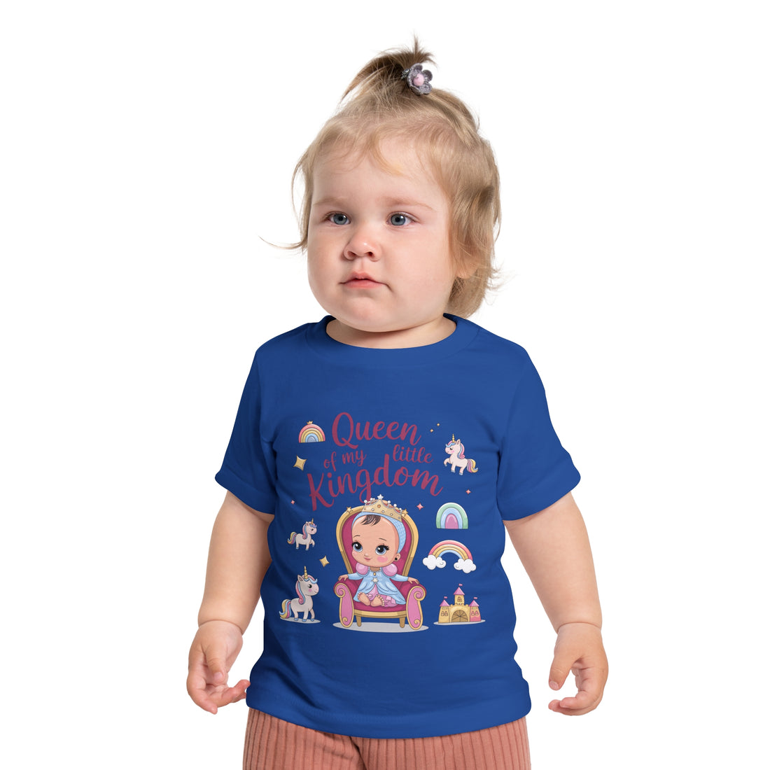 "Queen of my little kingdom" Baby Short Sleeve T-Shirt