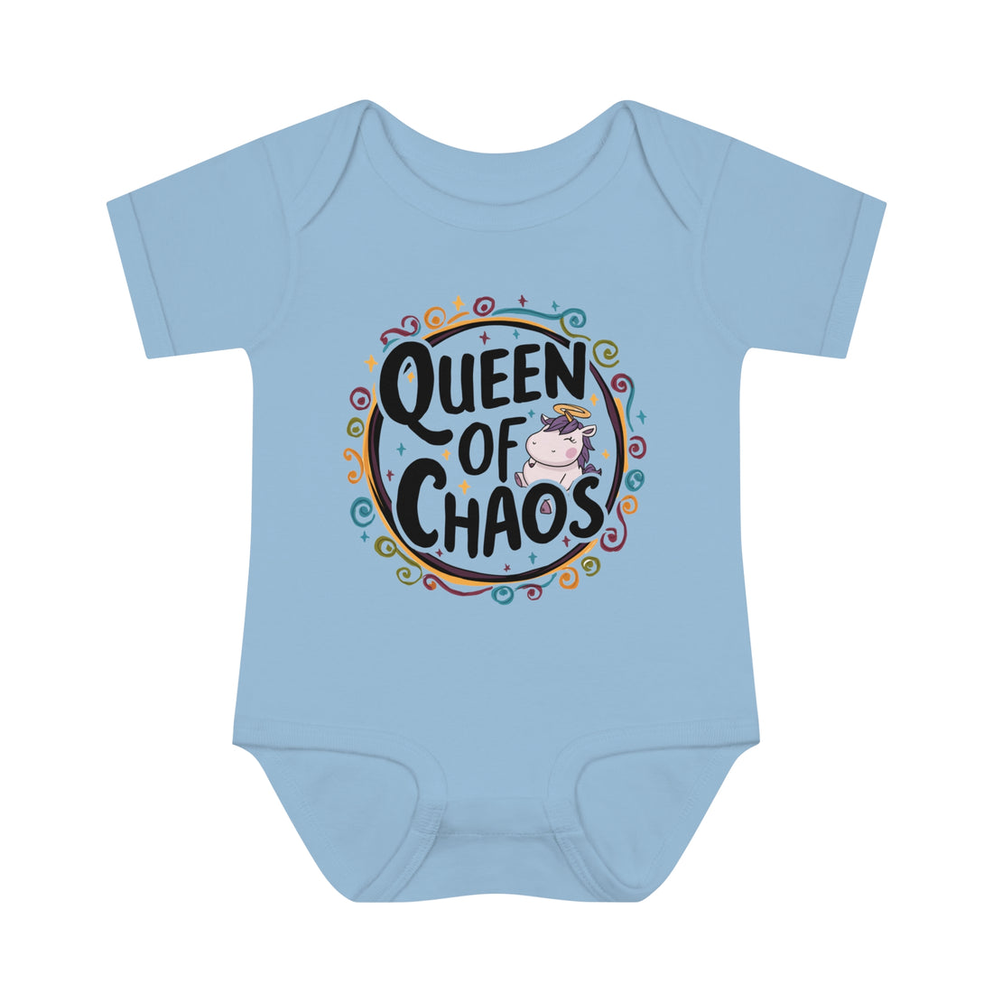 "Queen of chaos" Infant Baby Rib Bodysuit