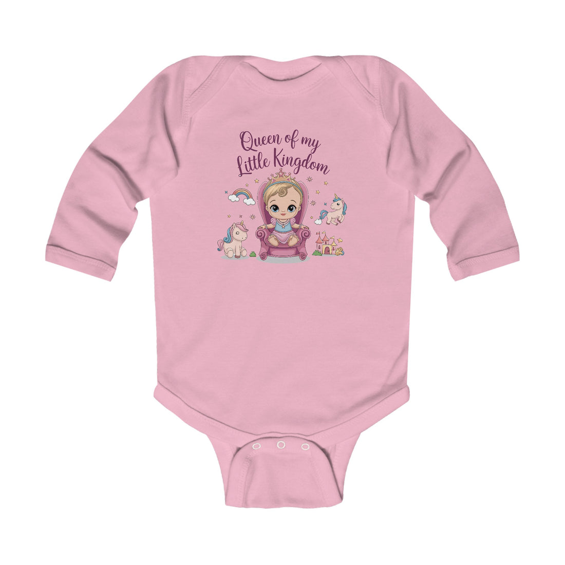 "Queen of my little kingdom" Infant Long Sleeve Bodysuit