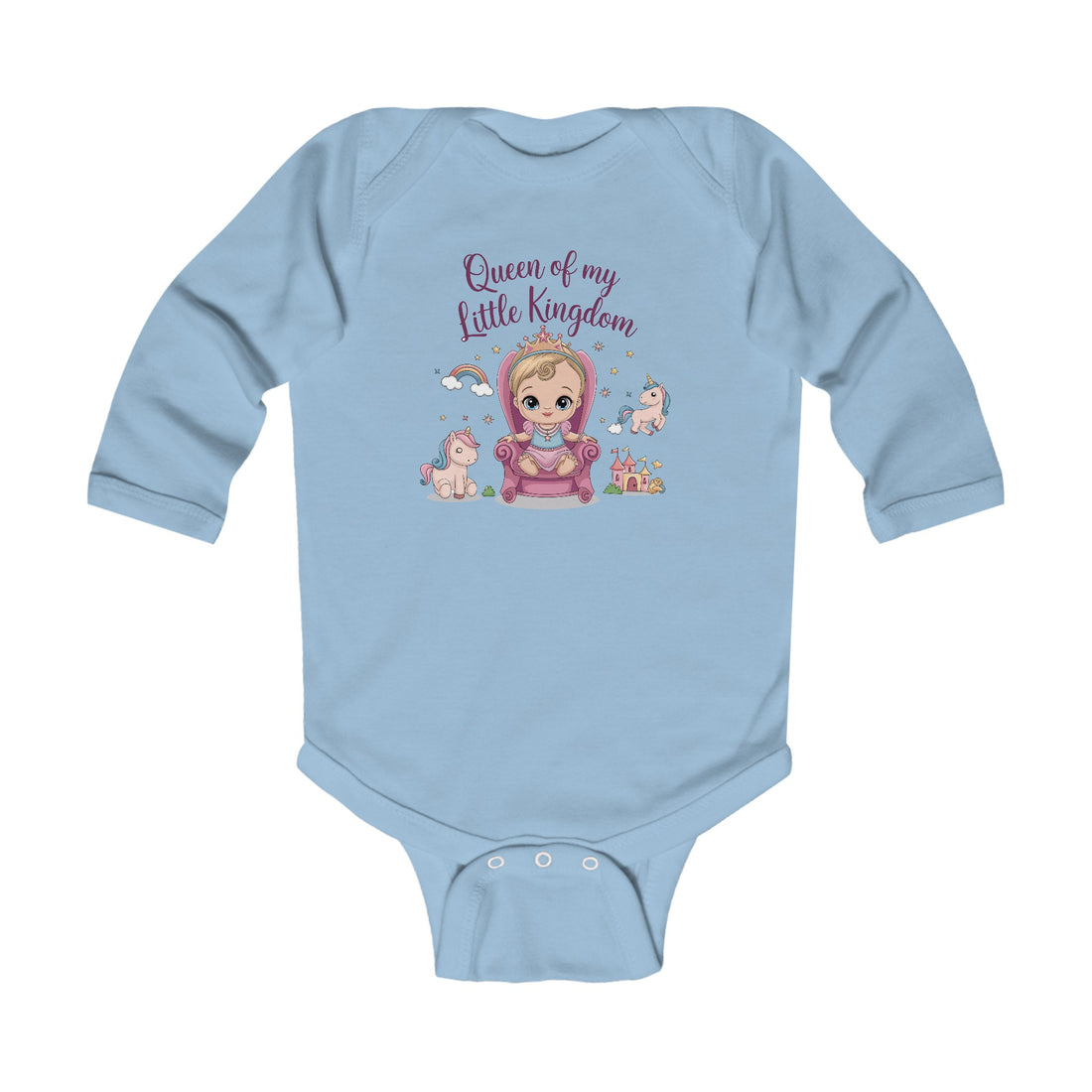 "Queen of my little kingdom" Infant Long Sleeve Bodysuit