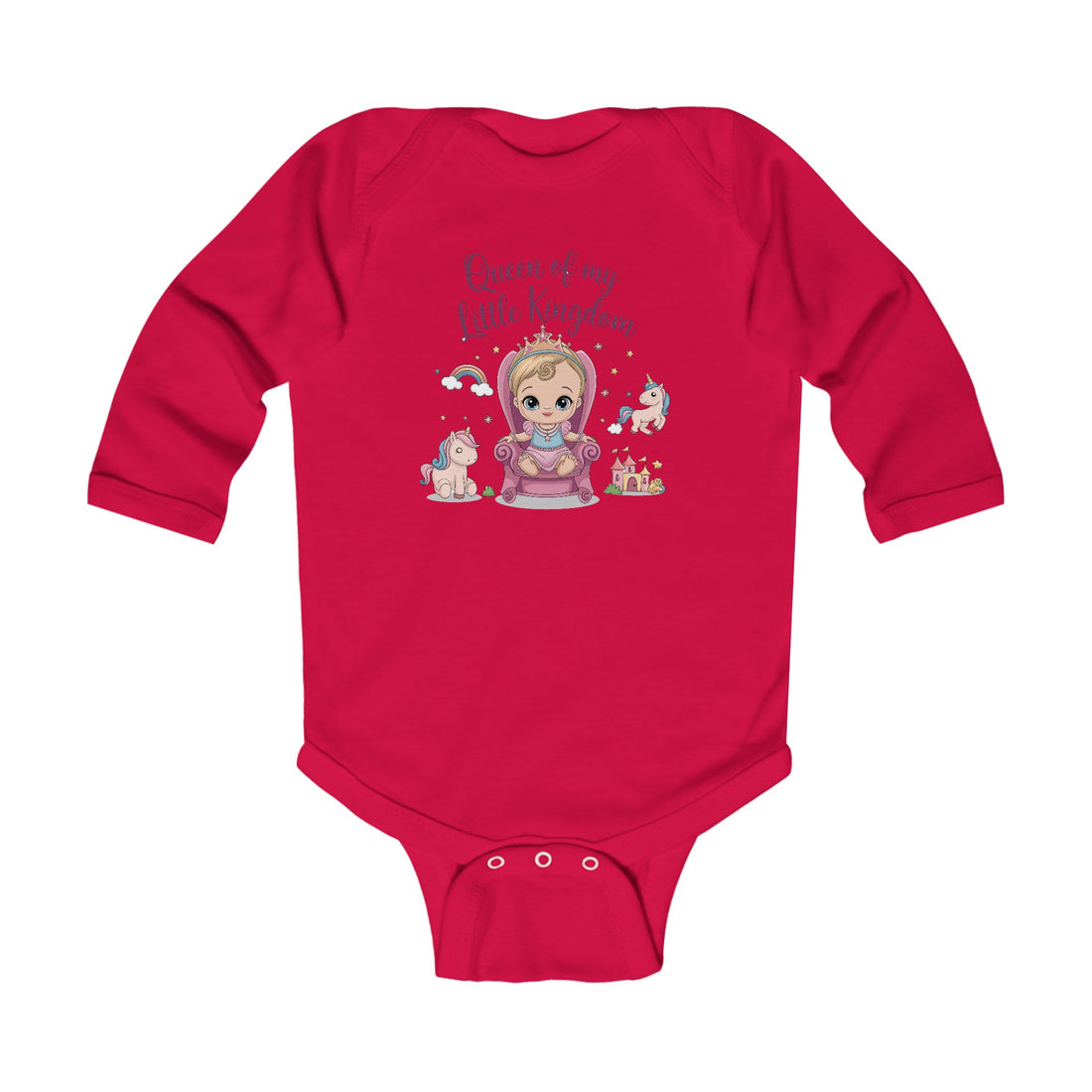 "Queen of my little kingdom" Infant Long Sleeve Bodysuit