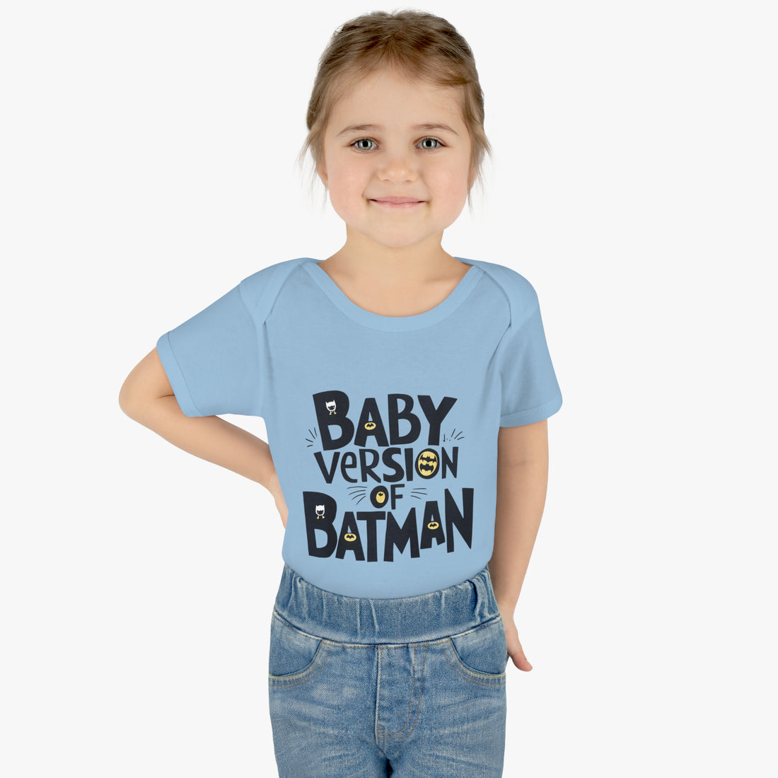 "Baby version of batman" Infant Baby Rib Bodysuit