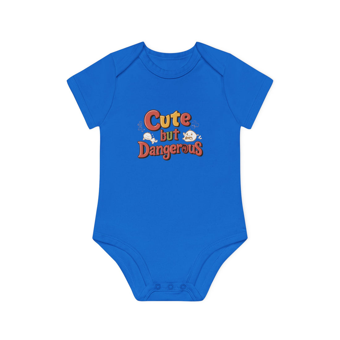 "Cute but dangerous" Baby Organic Short Sleeve Bodysuit