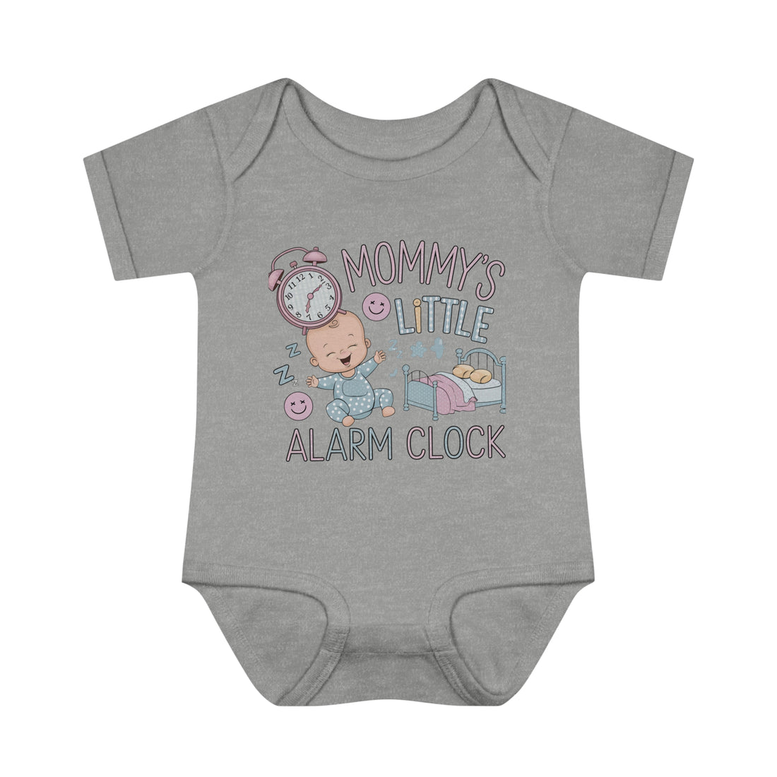 "Mommy's little alarm clock" Infant Baby Rib Bodysuit