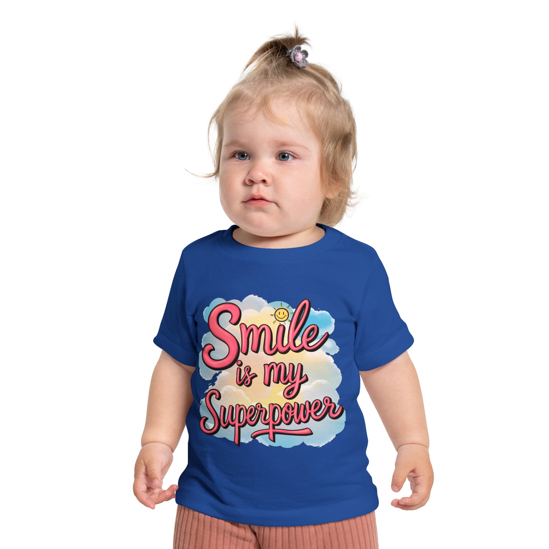 "Smile is my superpower" Baby Short Sleeve T-Shirt