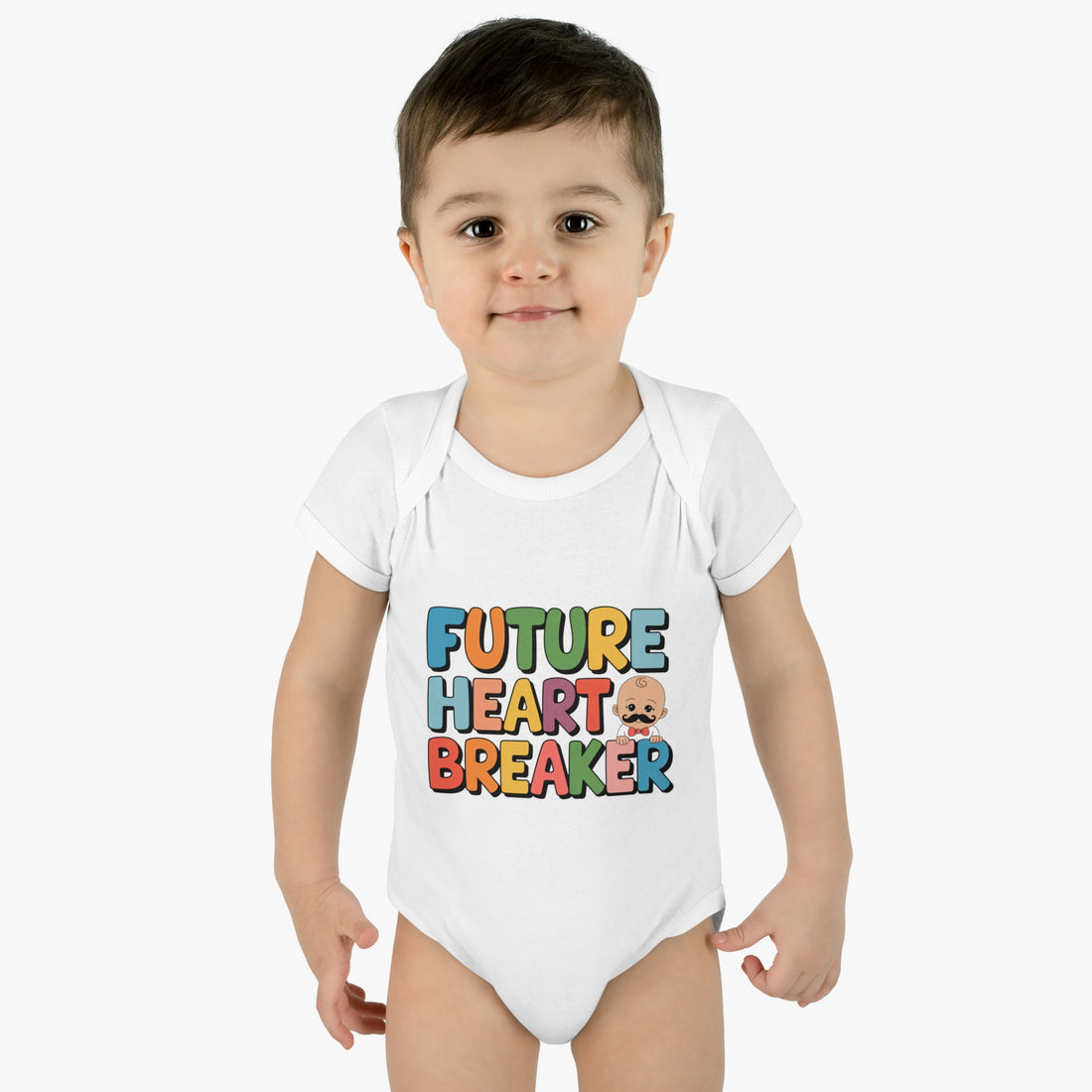 "Future heart breaker" Infant Baby Rib Bodysuit