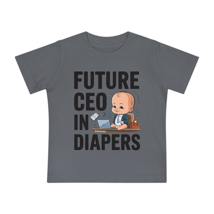 "Future CEO in diapers" Baby Short Sleeve T-Shirt