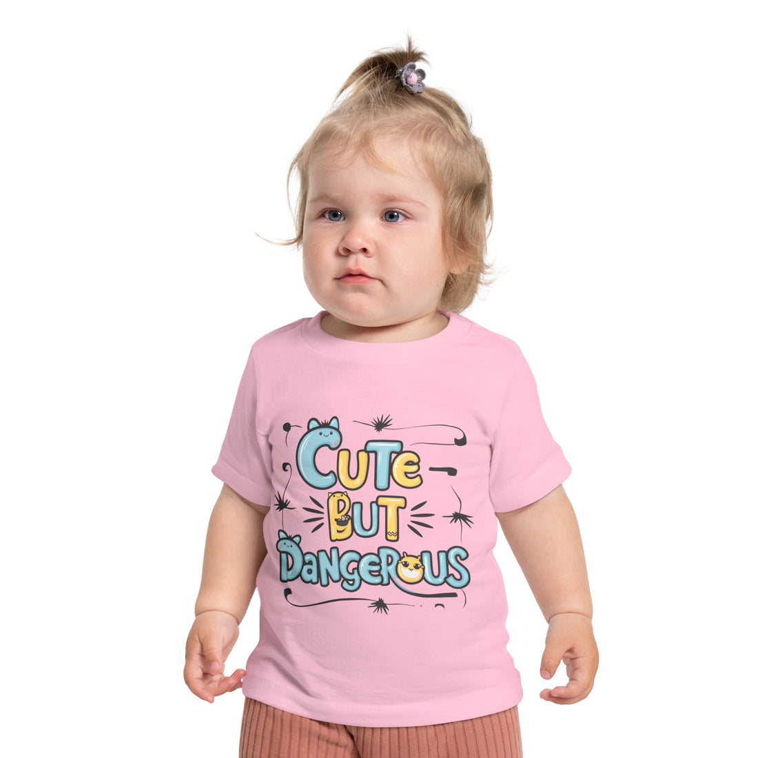 "Cute but dangerous" Baby Short Sleeve T-Shirt