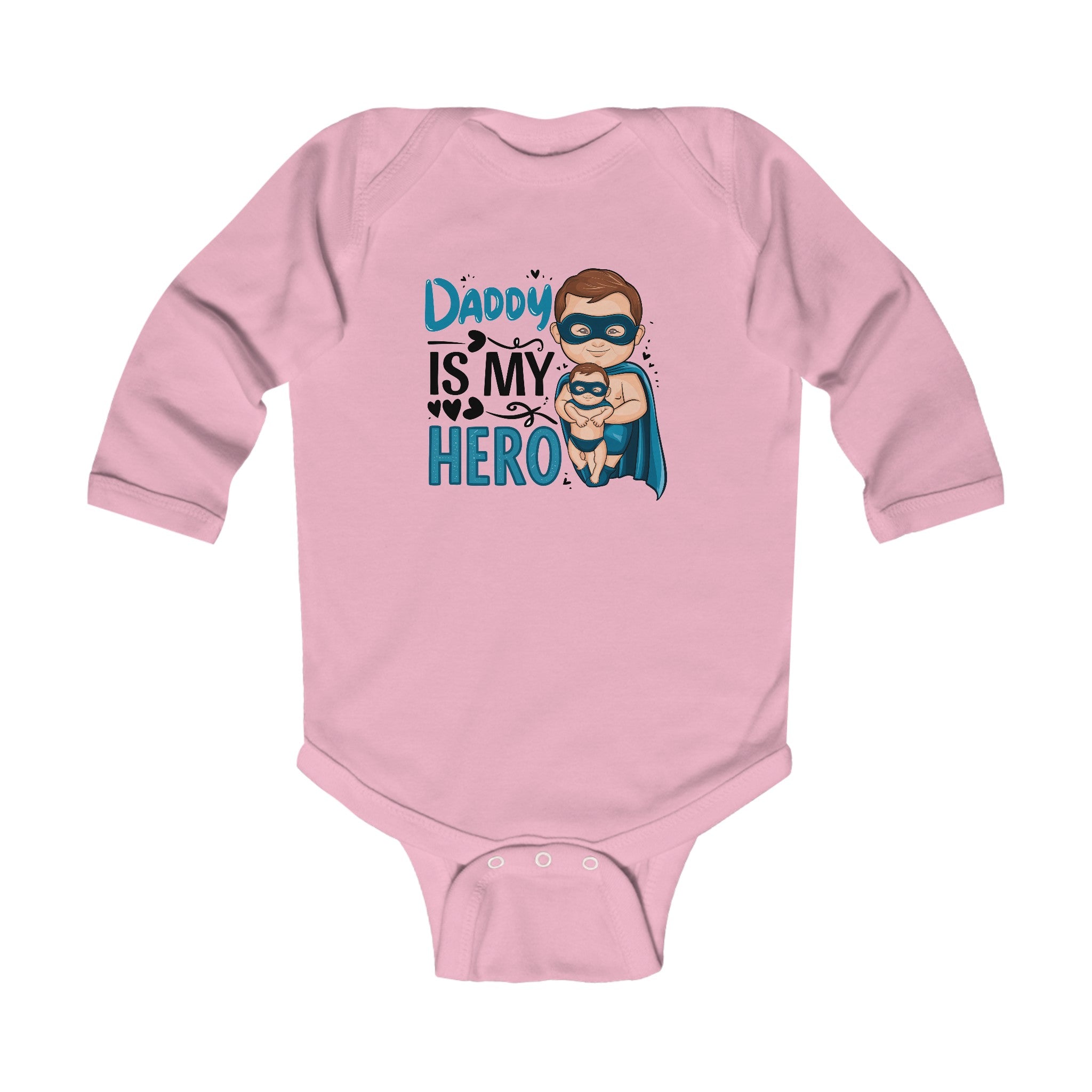 "Daddy is my hero" Infant Long Sleeve Bodysuit