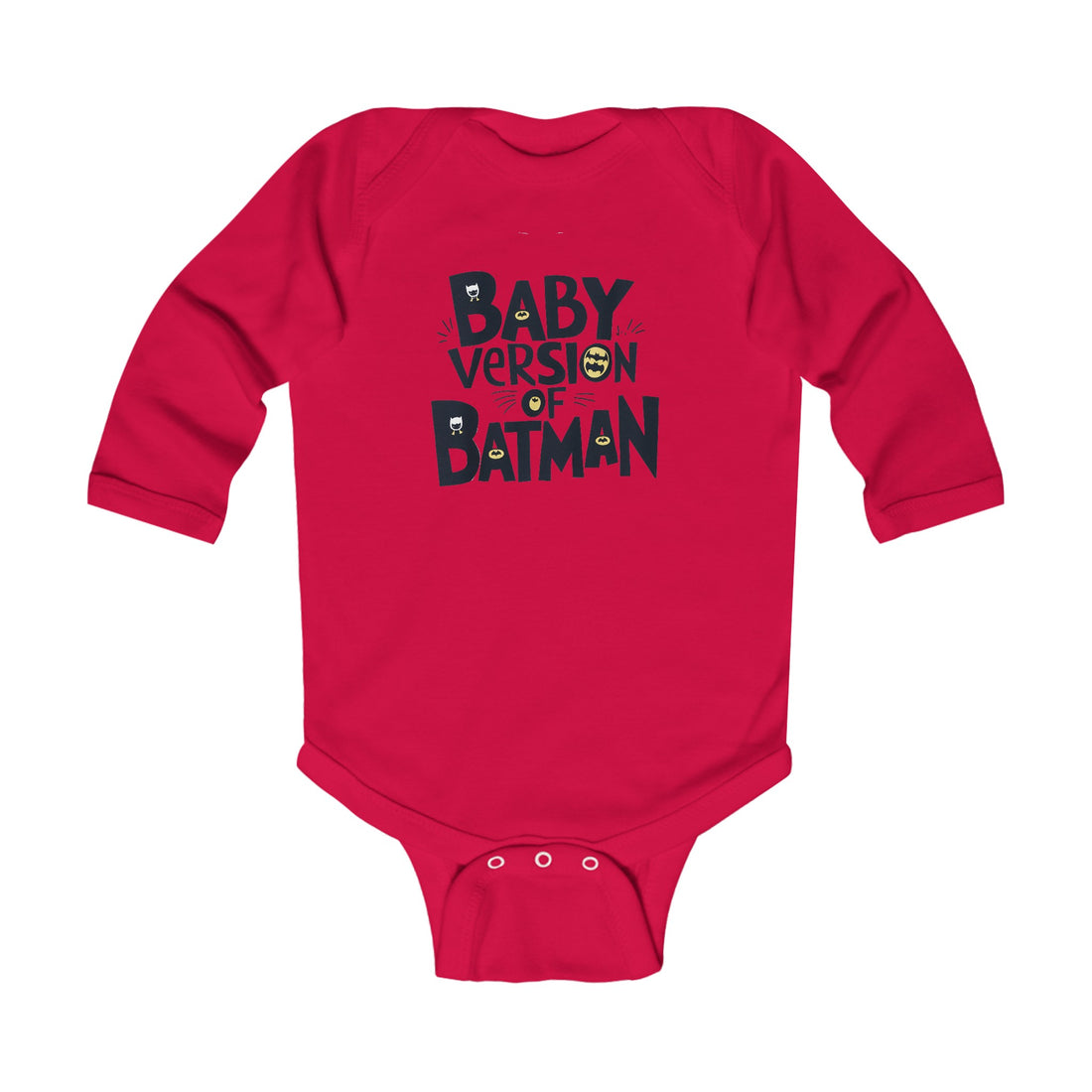 "Baby version of batman" Infant Long Sleeve Bodysuit