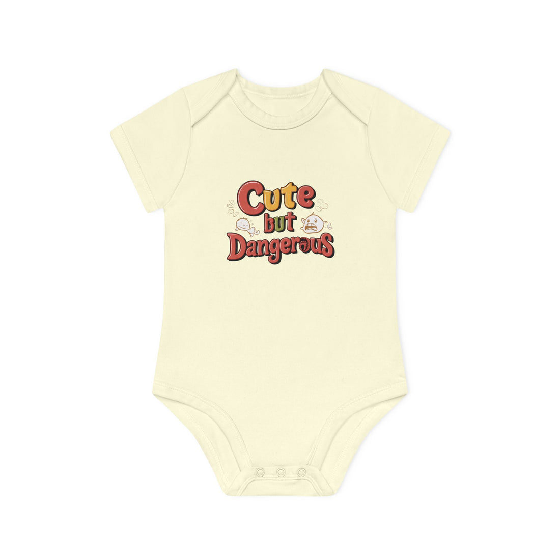 "Cute but dangerous" Baby Organic Short Sleeve Bodysuit