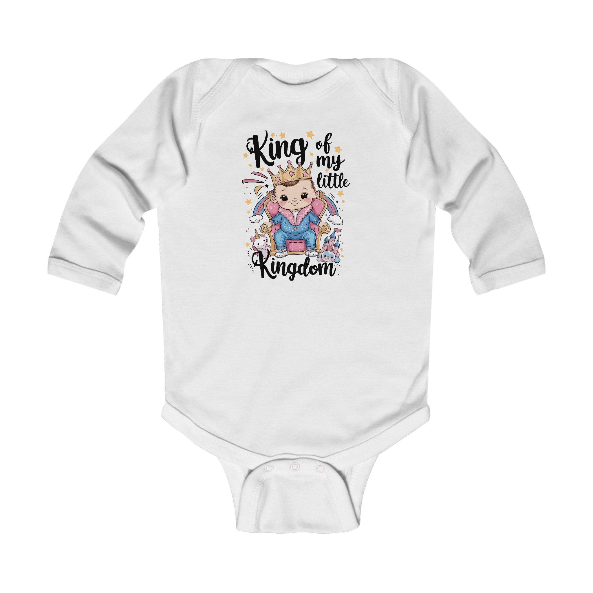 "King of my little kingdom" Infant Long Sleeve Bodysuit