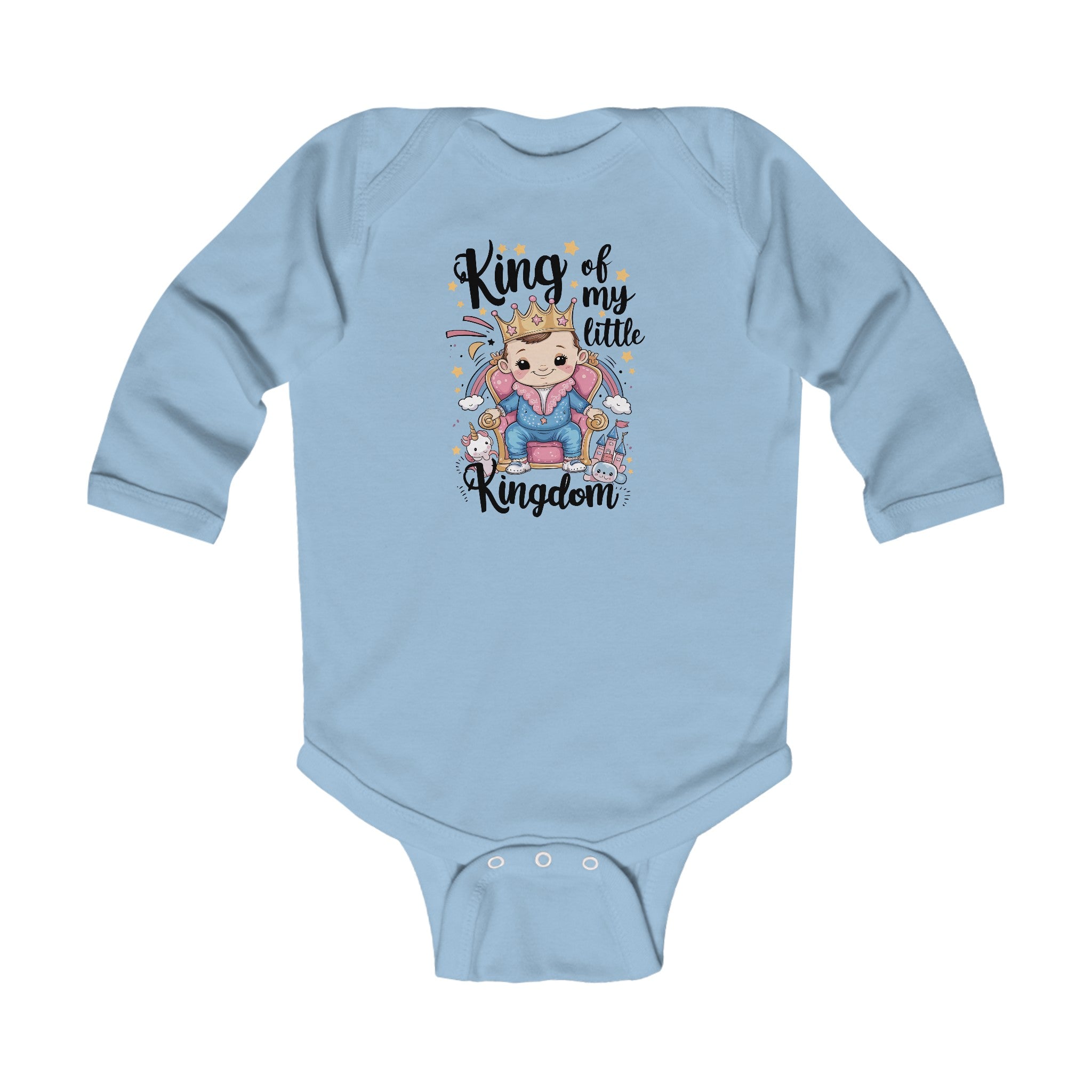 "King of my little kingdom" Infant Long Sleeve Bodysuit