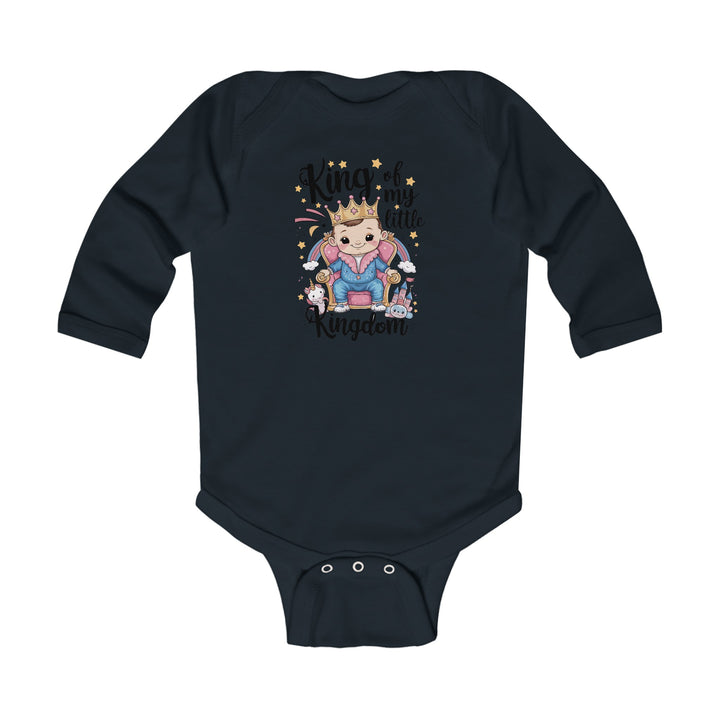 "King of my little kingdom" Infant Long Sleeve Bodysuit