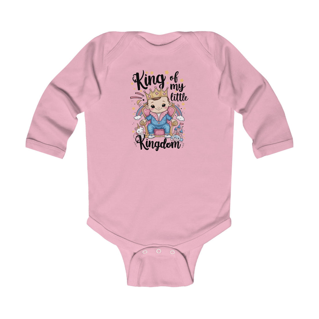 "King of my little kingdom" Infant Long Sleeve Bodysuit