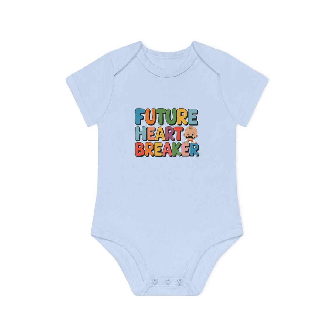 "Future heartbreaker" Baby Organic Short Sleeve Bodysuit