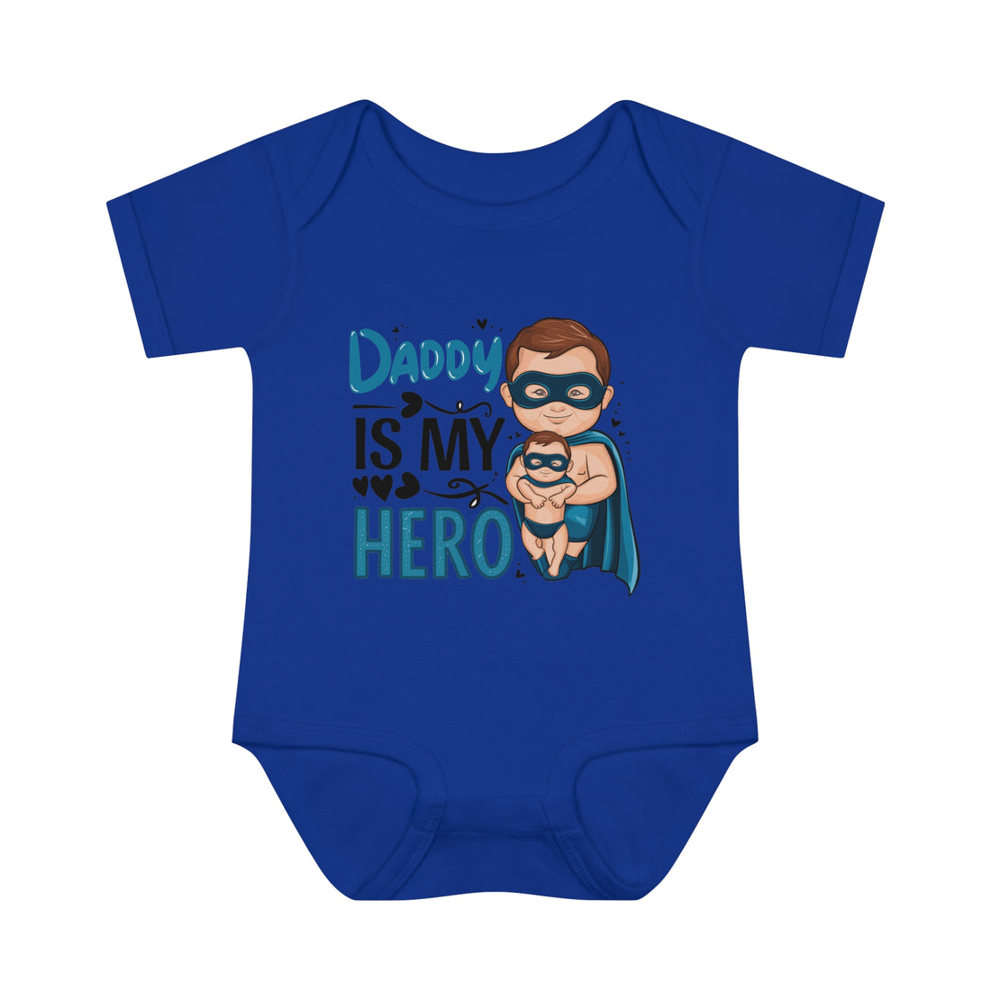 "Daddy is my hero" Infant Baby Rib Bodysuit