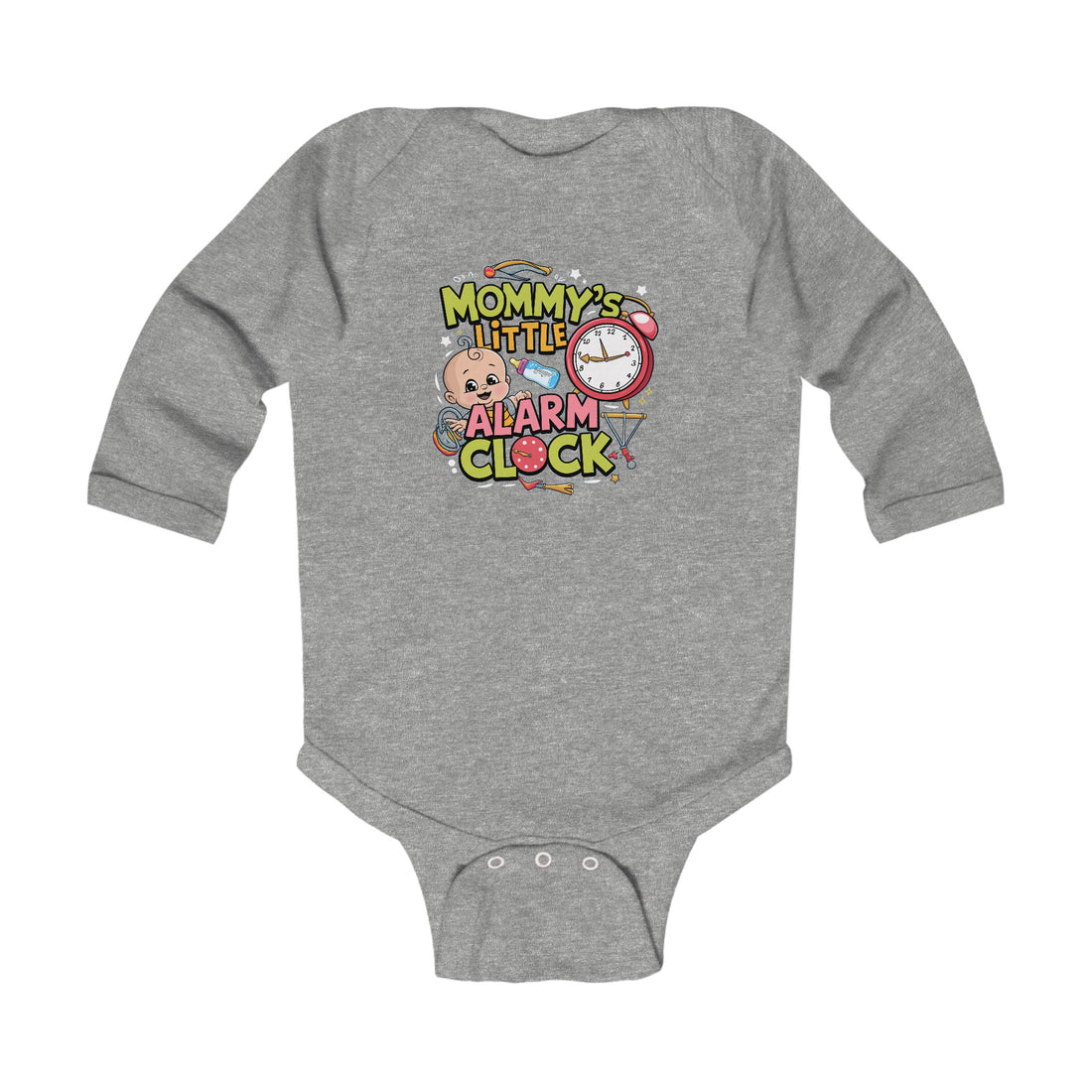 "Mommy's little alarm clock" Infant Long Sleeve Bodysuit