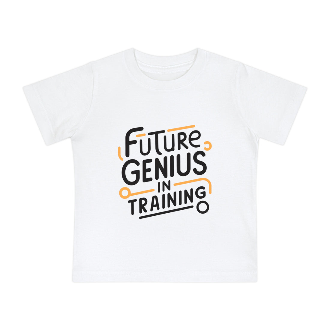 "Future genius in training" Baby Short Sleeve T-Shirt