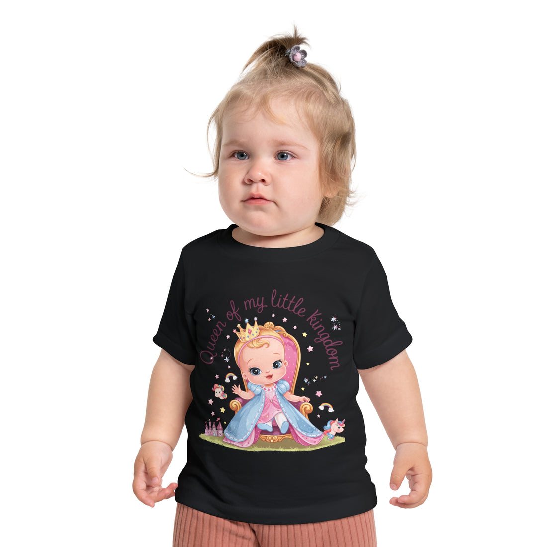 "Queen of my little kingdom" Baby Short Sleeve T-Shirt