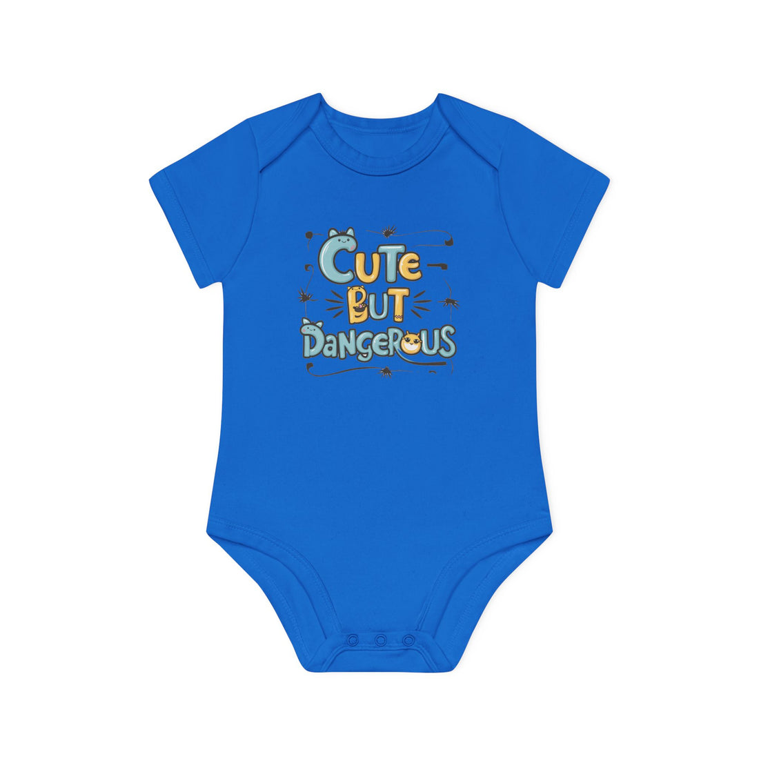 "Cute but dangerous" Baby Organic Short Sleeve Bodysuit