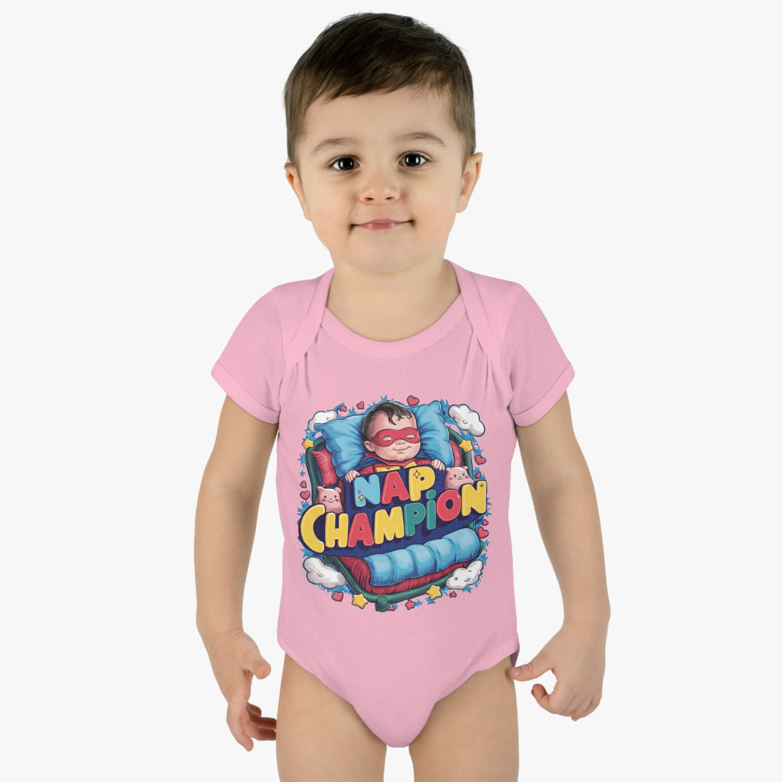 "Nap champion" Infant Baby Rib Bodysuit