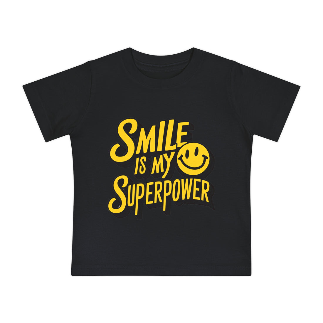 "Smile is my superpower" Baby Short Sleeve T-Shirt