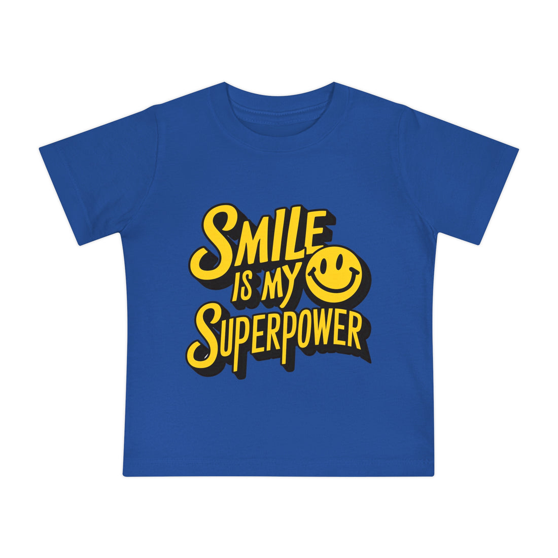 "Smile is my superpower" Baby Short Sleeve T-Shirt