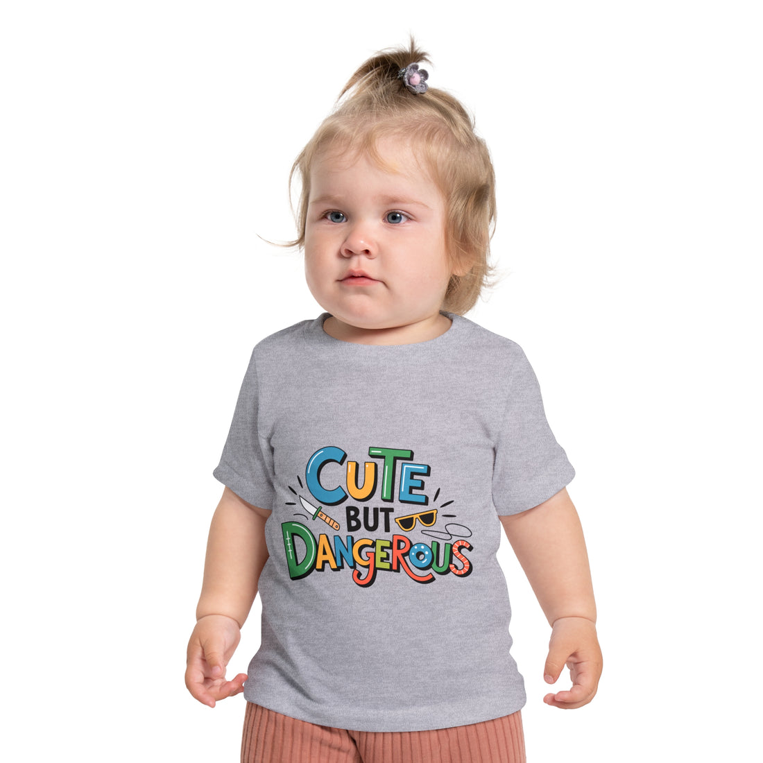 "Cute but dangerous" Baby Short Sleeve T-Shirt