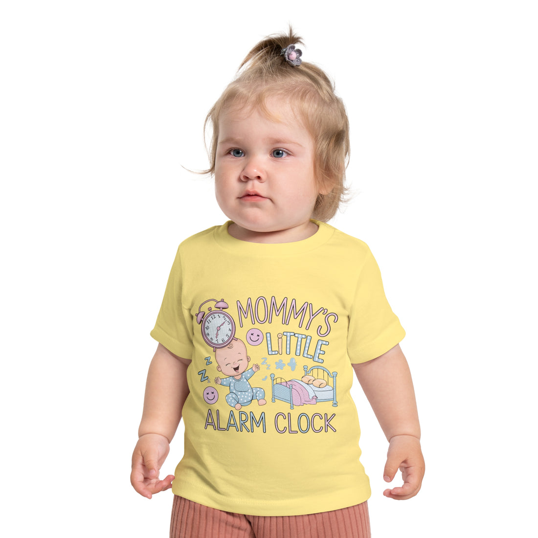 "Mommy's little alarm clock" Baby Short Sleeve T-Shirt