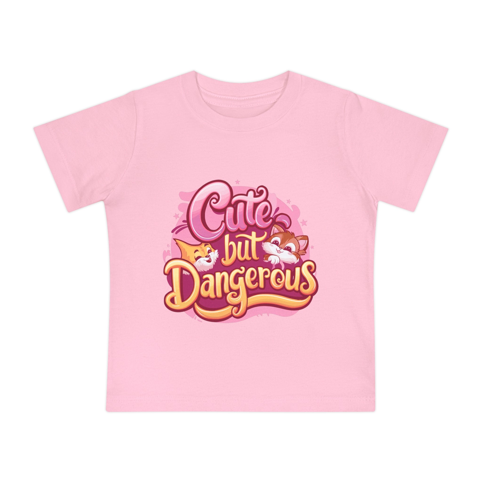 "Cute but dangerous" Baby Short Sleeve T-Shirt