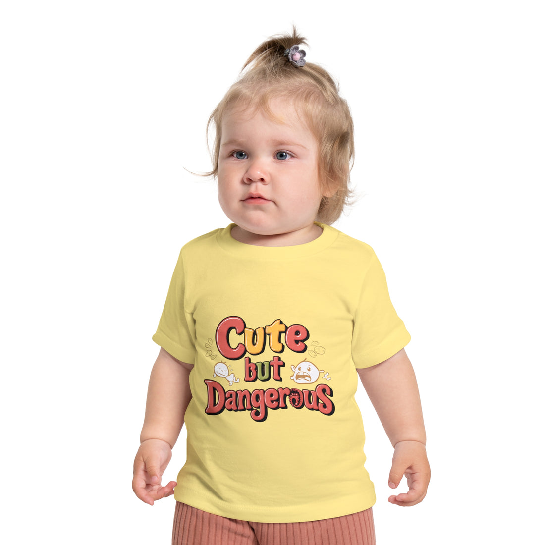 "Cute but dangerous" Baby Short Sleeve T-Shirt