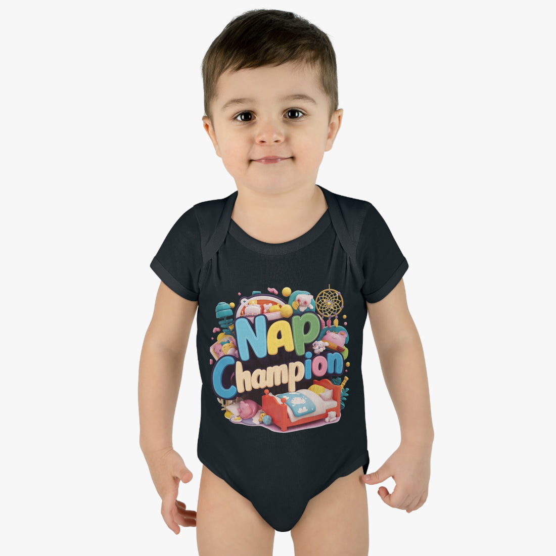 "Nap champion" Infant Baby Rib Bodysuit