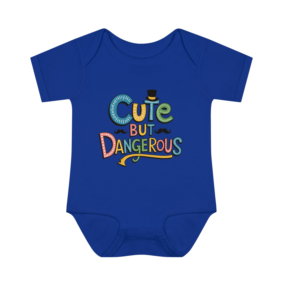 "Cute but dangerous" Infant Baby Rib Bodysuit