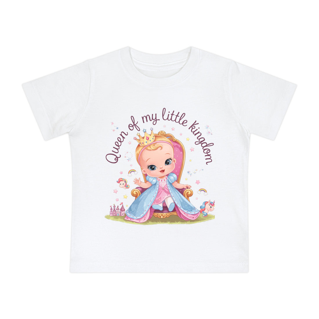 "Queen of my little kingdom" Baby Short Sleeve T-Shirt