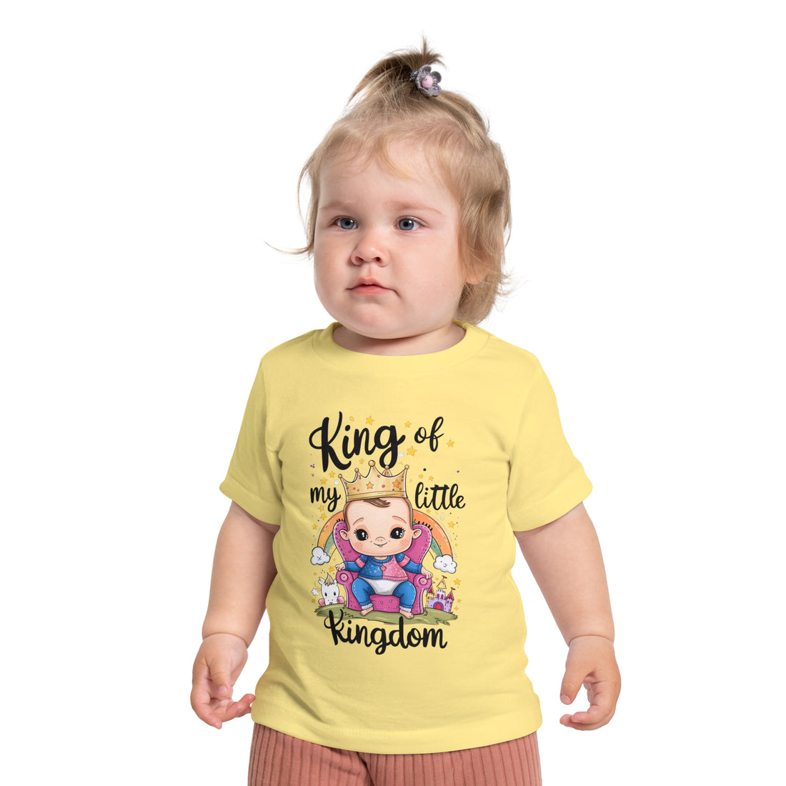 "King of my little kingdom" Baby Short Sleeve T-Shirt