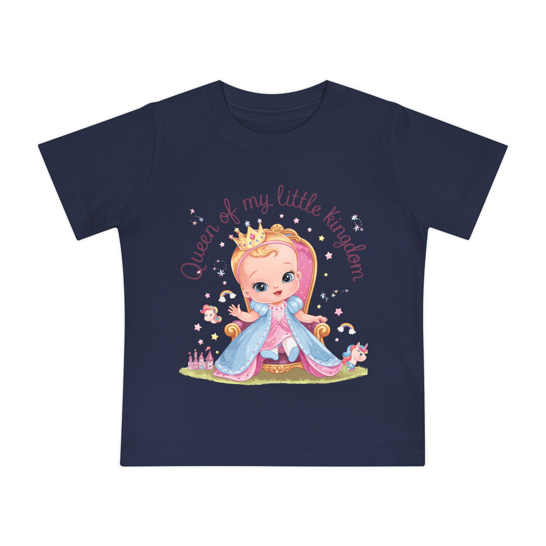 "Queen of my little kingdom" Baby Short Sleeve T-Shirt