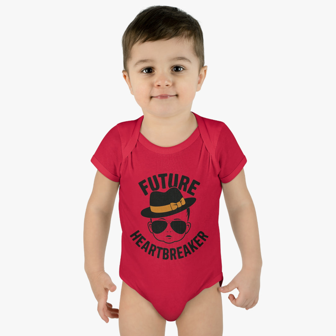 "Future heartbreaker" Infant Baby Rib Bodysuit