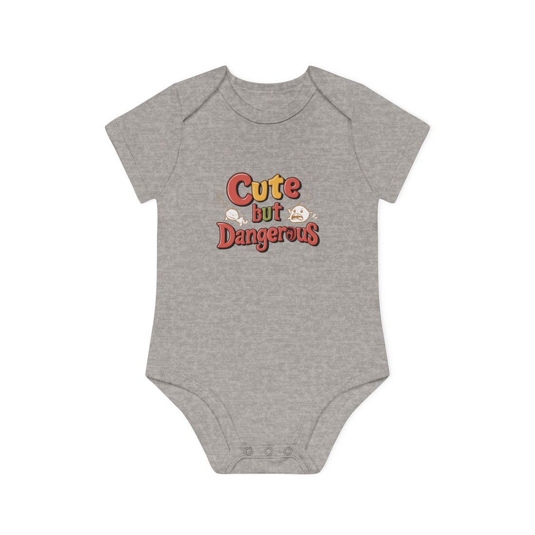 "Cute but dangerous" Baby Organic Short Sleeve Bodysuit