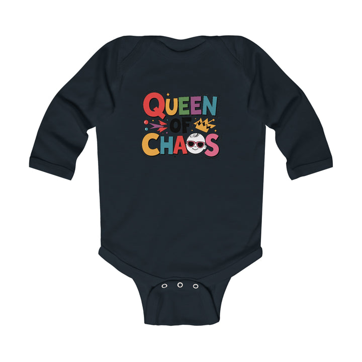 "Queen of chaos" Infant Long Sleeve Bodysuit