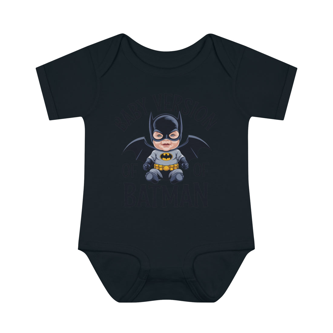 "Baby version of batman" Infant Baby Rib Bodysuit