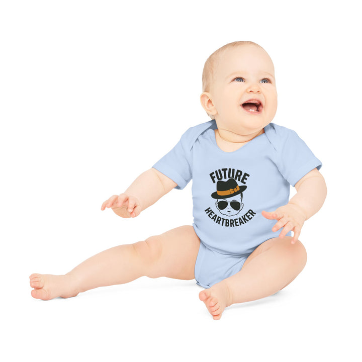 "Future heartbreaker" Baby Organic Short Sleeve Bodysuit