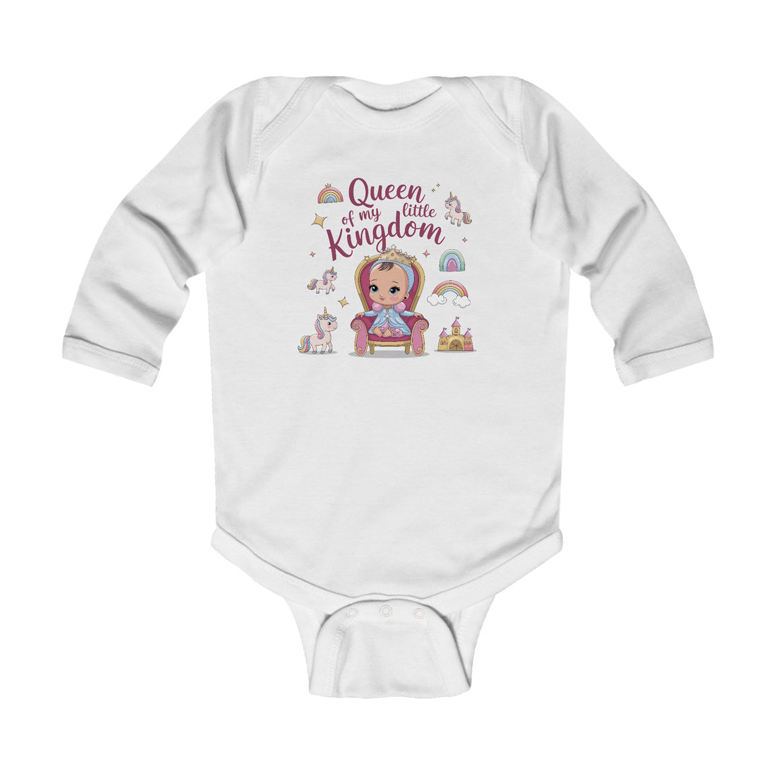 "Queen of my little kingdom" Infant Long Sleeve Bodysuit