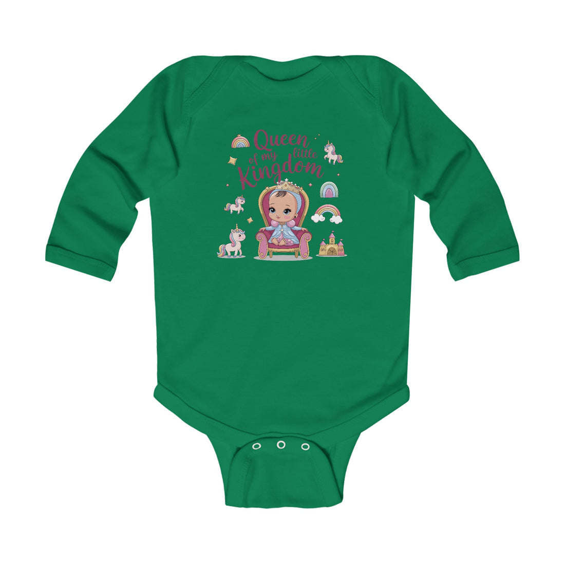 "Queen of my little kingdom" Infant Long Sleeve Bodysuit