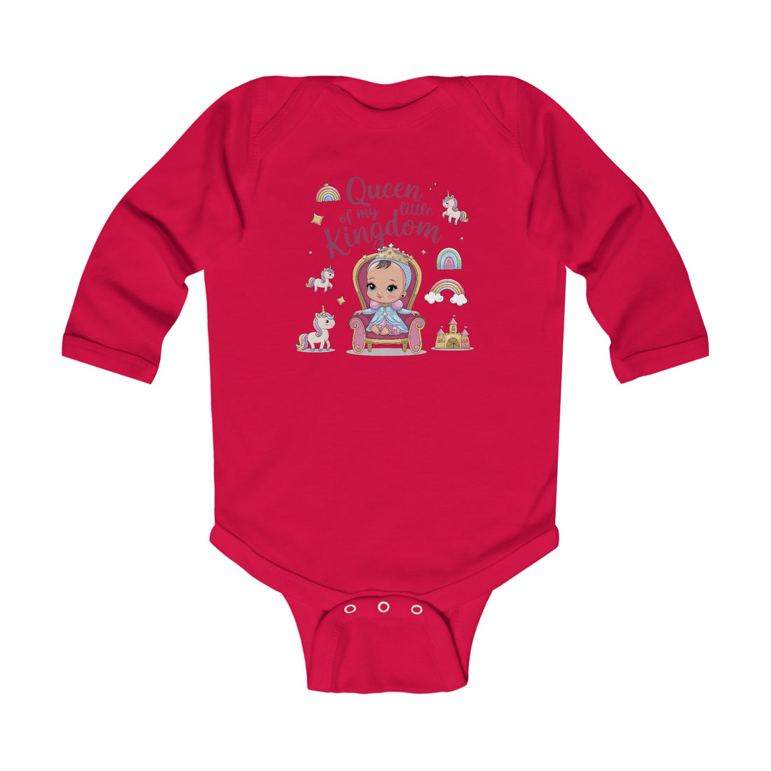 "Queen of my little kingdom" Infant Long Sleeve Bodysuit