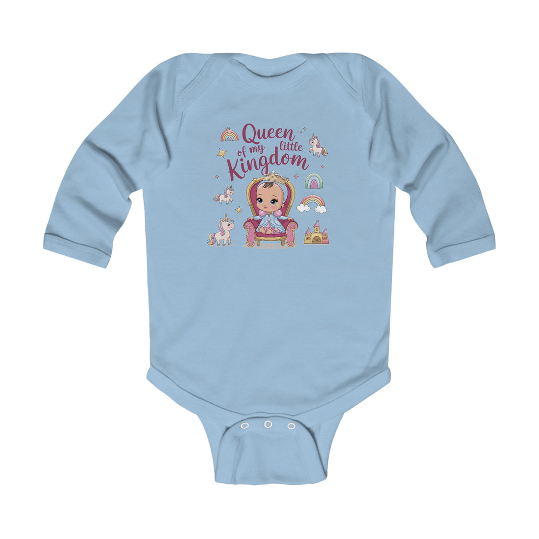 "Queen of my little kingdom" Infant Long Sleeve Bodysuit